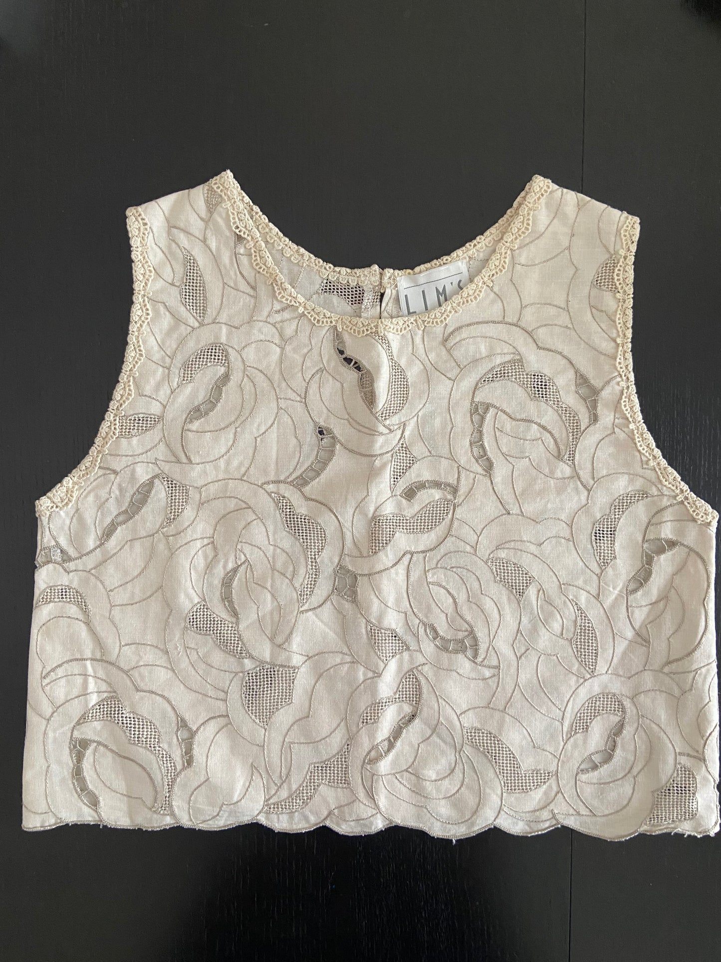 Special Order- Vintage Embroidered Crop Top