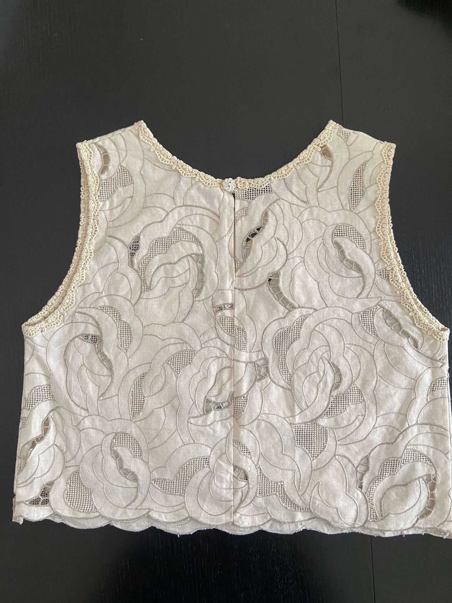 Special Order- Vintage Embroidered Crop Top