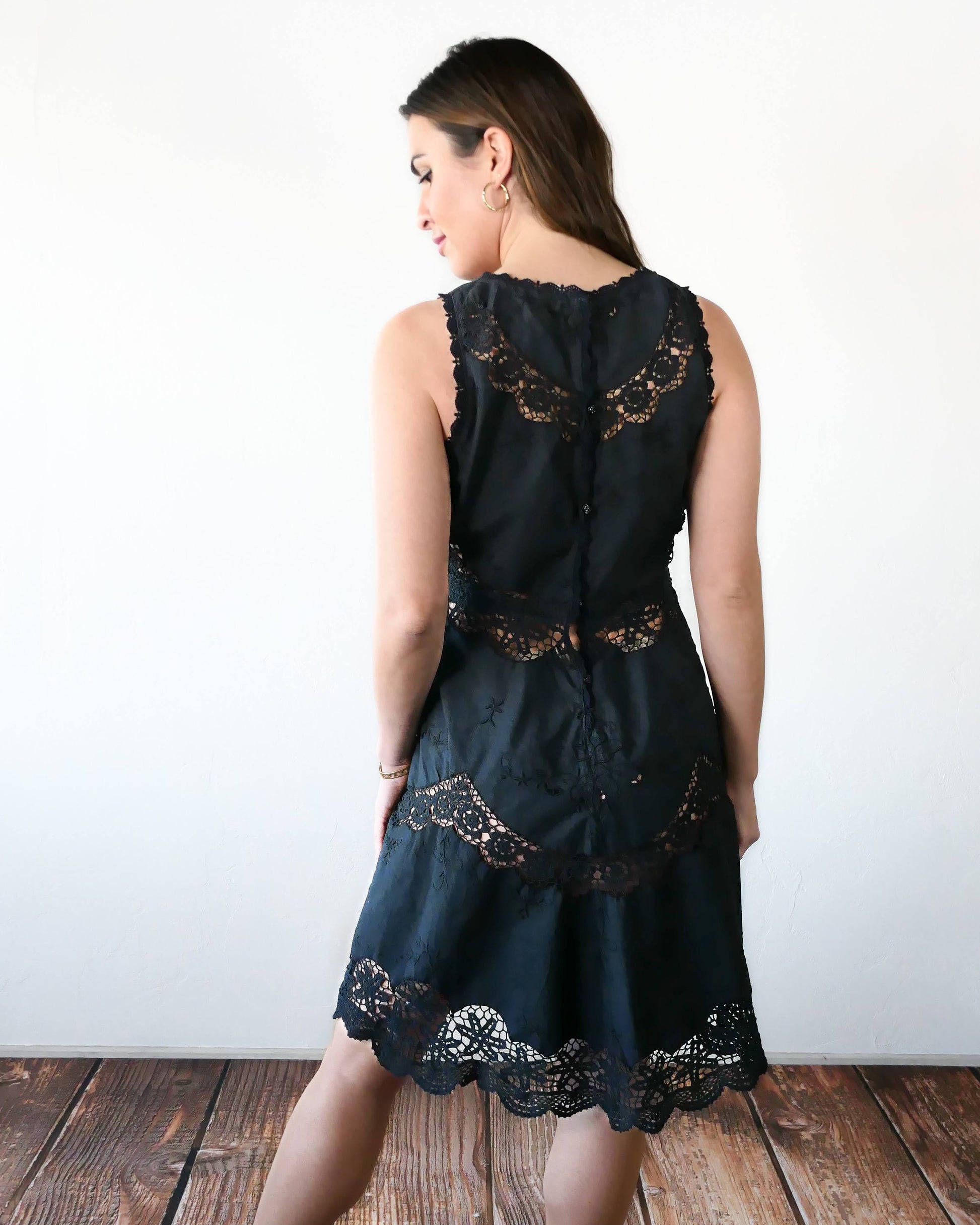 ciara black lace dress Ciara Italian Lace Dress Black