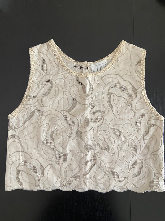 Special Order- Vintage Embroidered Crop Top