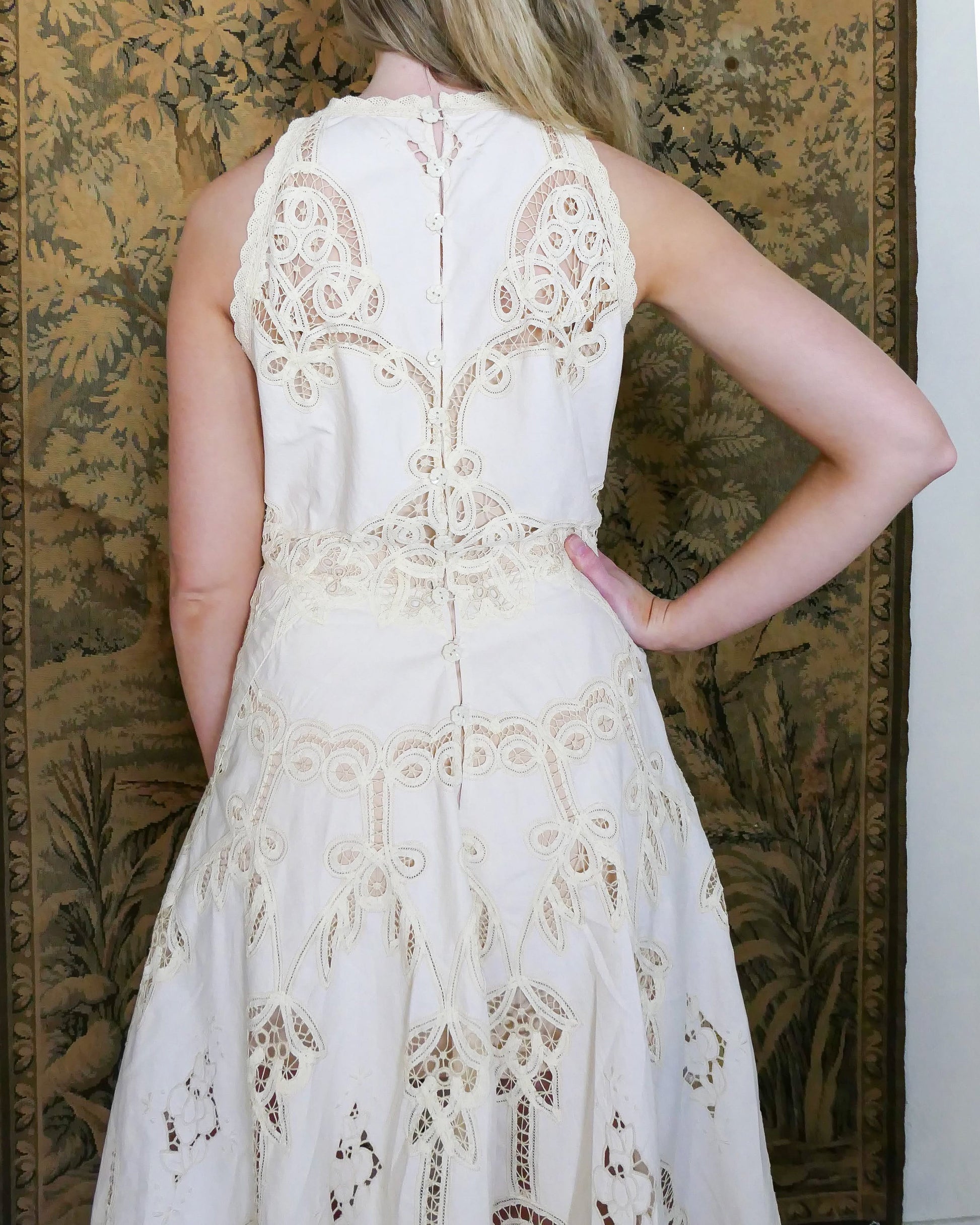 Battenberg Lace Halter Neck Maxi Dress Battenberg Lace Halter Neck Maxi Dress