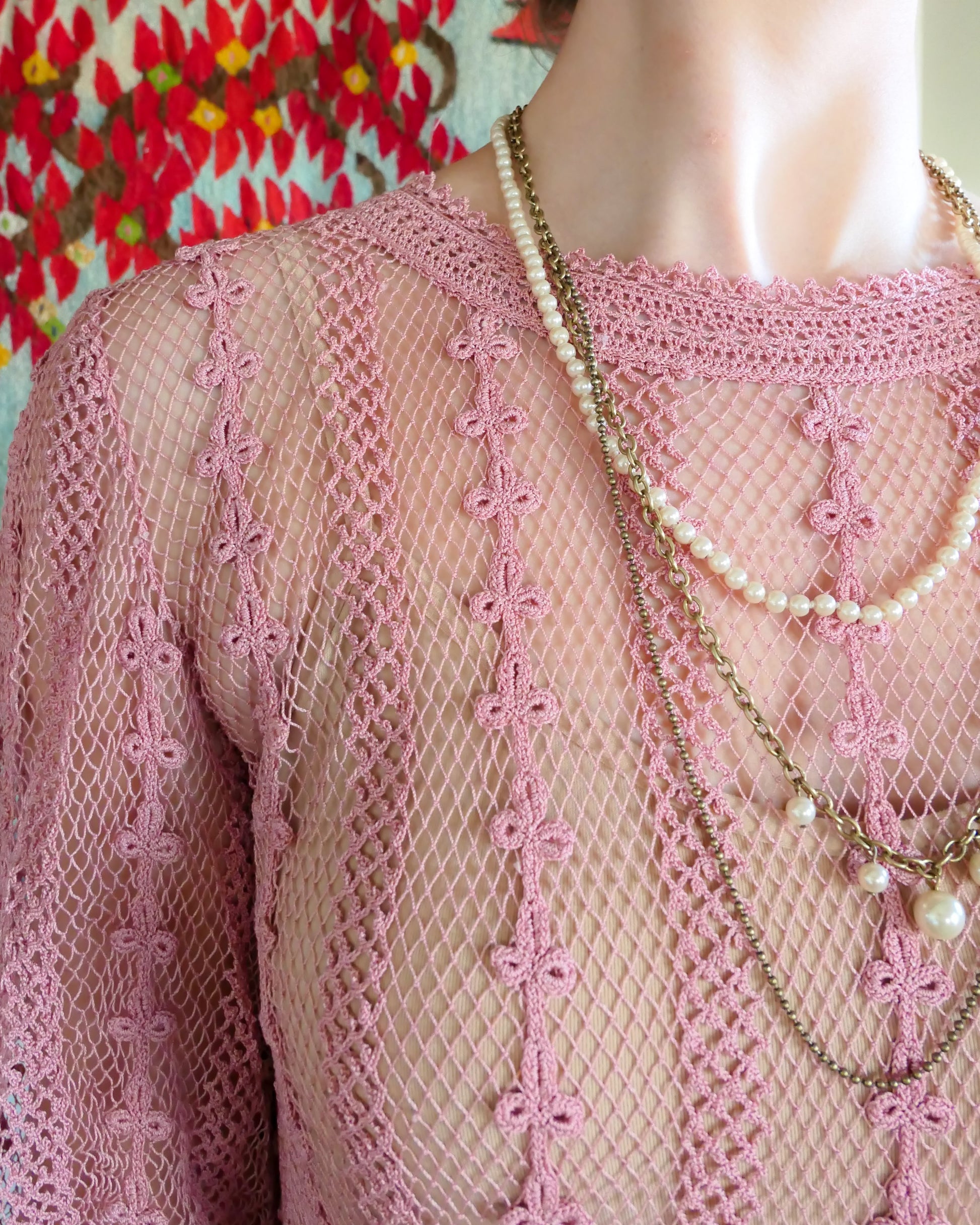 Lim's Vintage Rosetta Crochet Maxi Dress Lim's Vintage Rosetta Crochet Maxi Dress