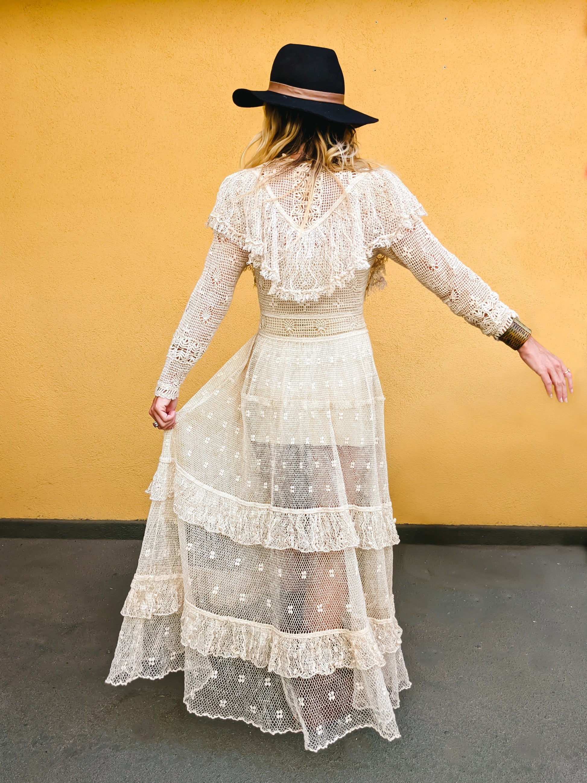 vintage designer maxi dress Vintage 1960s to 1970s Maxi Dress