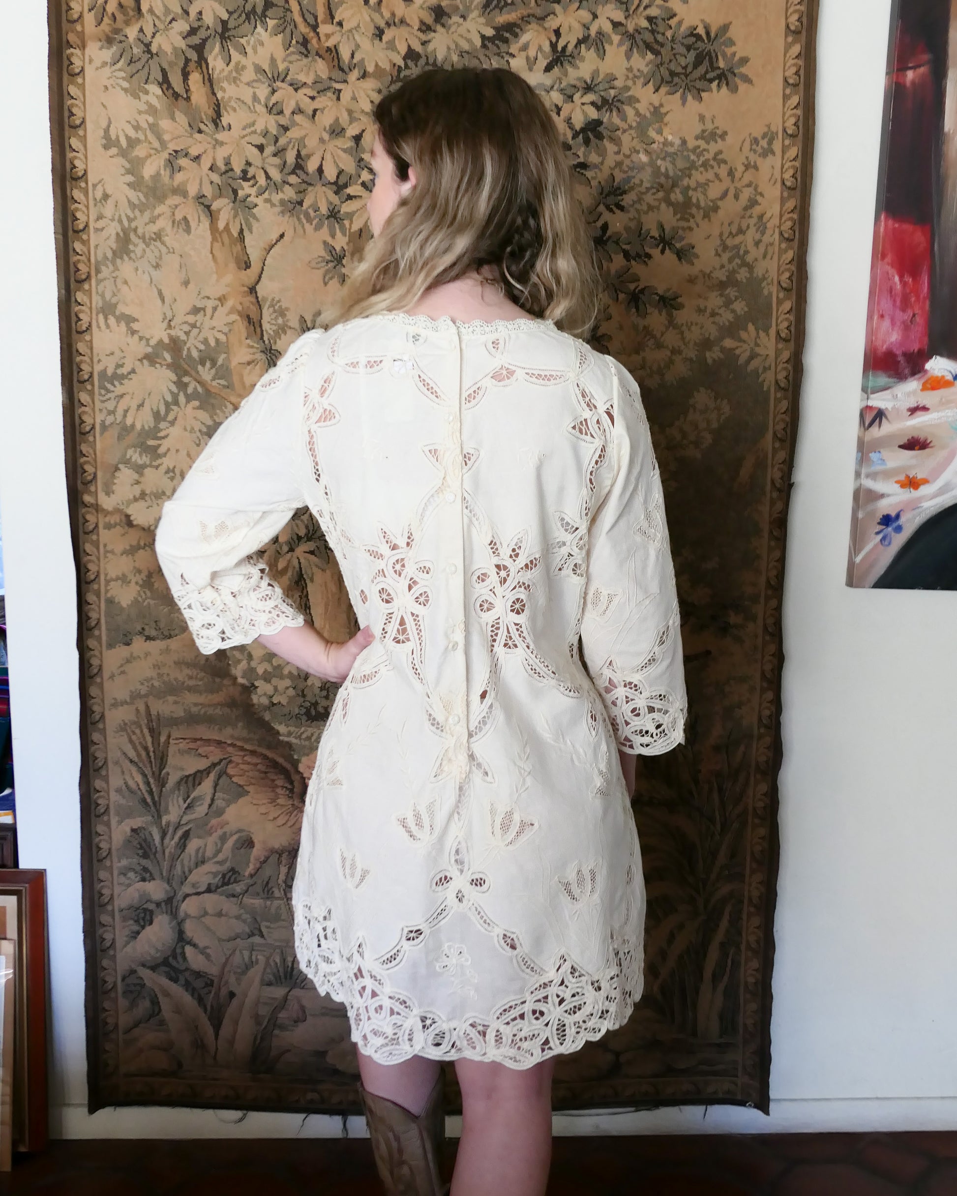 angel lace linen dress Angel Maxi Dress White Lace LOVE LOLINA