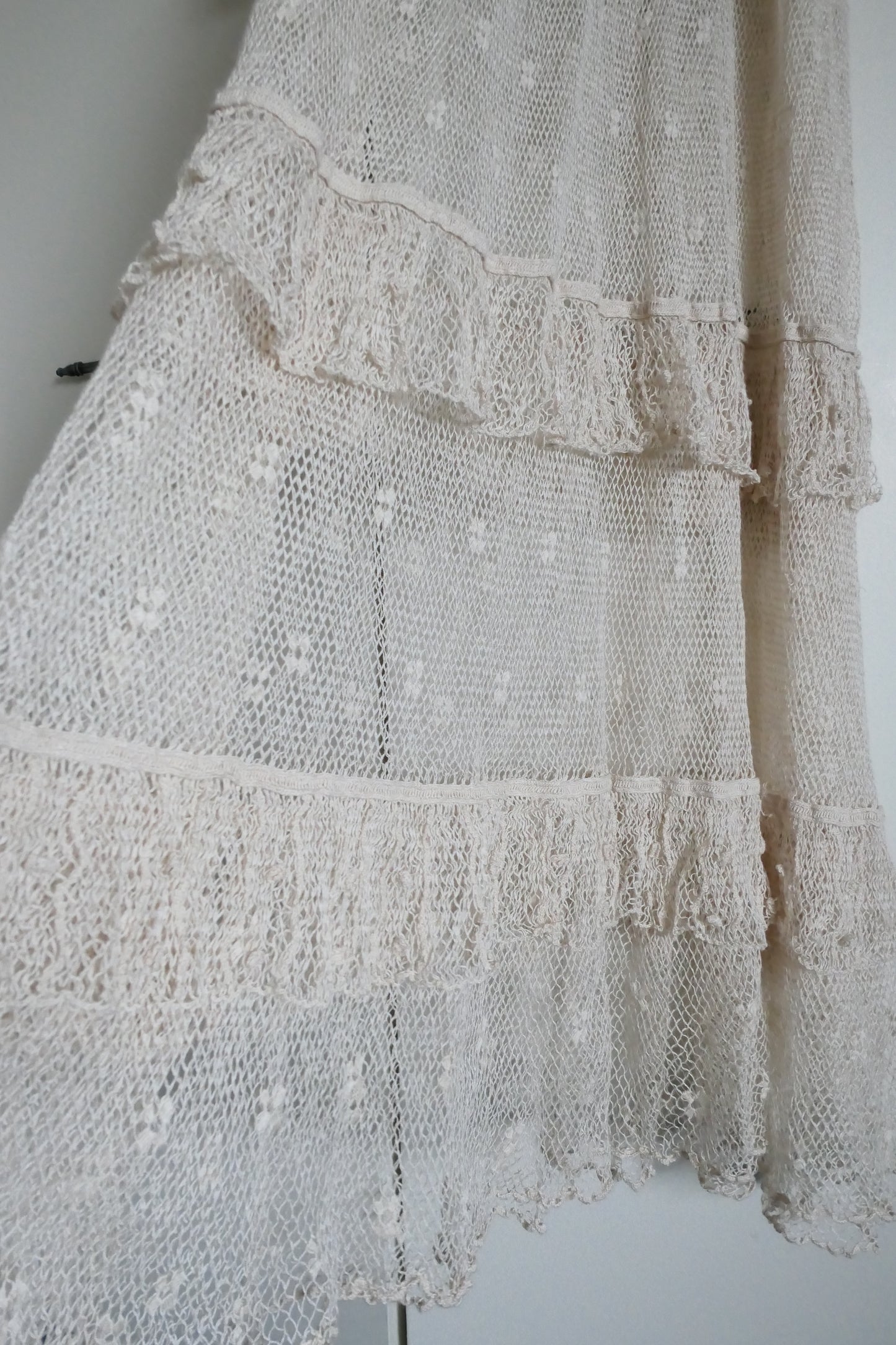 Lim's Original Hand Crocheted Maxi Dress in Natural